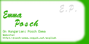 emma posch business card